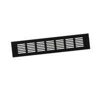 60x300mm Air Vent Cover - Aluminium Ventilation Grille - Black Furniture Grill for Door, Wardrobe, Radiator