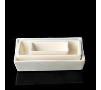 60x30mm Trapezoidal Alumina Ceramic Crucible with Lid - 99% Al2O3 Corundum Boat for Laboratory Use-1pc