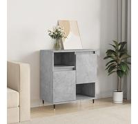 60x35x70 cm Grey Cement Credenza - Space-Saving Multipurpose Cabinet for Kitchen & Living Room Stylish Storage Solution for Everyday Items in Plywood