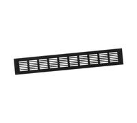60x400mm Air Vent Cover - Aluminium Ventilation Grille - Black Furniture Grill for Door, Wardrobe, Radiator