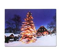 60x40cm Candle Frame LED Canvas Flickering Candle Wall Art Decoration Festive