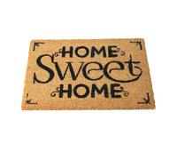 60x40cm Coir Door Mat Home Sweet Home Entrance Mat Rug Anti-Slip Dirt Scraper