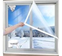 60x70cm,Indoor Window Insulation Kit for Winters - Clear Window Seal Kit to Avoid Condensation in Winters - Window Heat Blocker - Insulated Window Protection Film