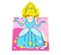 60x90cm Kids Hooded Poncho Towel,Pink Princess Microfiber Towel Bathrobe Toddler Beach Towel Swimming Towels for Kids Girls Boys Children,Beach Changing Robe Childs Bath Towel Poncho for Swimming Pool