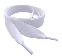 61" / 155cm Pure White Flat Satin Ribbon Trainer Shoe Laces/Shoelaces for Trainer shoe laces