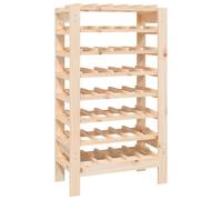 vidaXL Wine Rack 61.5x30x107.5 cm Solid Wood Pine UK NEW
