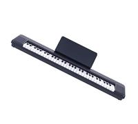 61-key Dynamic Keyboard Piano Adult Portable Multi-function Digital Piano Instrument Portable Electronic Keyboards (Color : BK)
