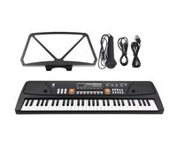 61-Key Electronic Organ With Microphone Digital Keyboard Piano With LED Display Built-in Dual Stereo Speaker Portable Electronic Keyboards