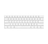 61 Key Minimalistic White Blanked Keycaps Original Height Keycap Set For Mechanical Keyboards Office And