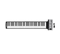 61 Key Roll Piano, Portable Silicone Electronic Piano Keyboard with Built in Speaker and MIDI Function USB Charging for Music Lovers and Travelers