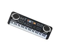 61 Keys Black Digital Electronic Keyboard Electric Piano Keyboard Musical Instrument Piano With Mini Microphone