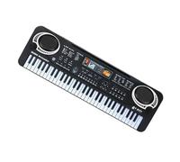 61 Keys Black Digital Music Electronic Keyboard Piano Musical Instrument With Mini Microphone Keyboard Piano for Beginner (Color : US)