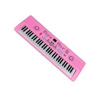61 Keys Digital Electronic Piano Professional Portable Electronic Piano Keyboard With Microphone Musical Instrument (Color : Pink)