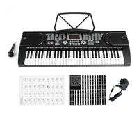 61 Keys Electronic Lighted Keyboard Digital Music Instrument Piano & Microphone by JANOON