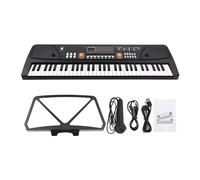 61 Keys Electronic Organ Electric Piano Black Digital Music Electronic Keyboard With Microphone
