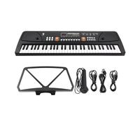 61 Keys Electronic Organ Electric Piano With Microphone Black Digital Music Electronic Keyboard LED