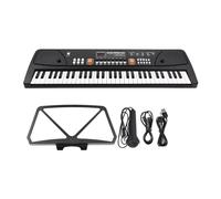 61 Keys Electronic Organ With Microphone Digital Keyboard Electric Piano With LED Display Built-in Dual Stereo Speakers