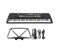 61 Keys Electronic Organ With Microphone Digital Keyboard Electric Piano With LED Display Built-in Dual Stereo Speakers