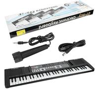 61 Keys Electronic Teaching Keyboard MP3 Digital Music Piano Instrument, w/Microphone, USB Cable, 16 Instrument Voices & 10 Accompaniment Styles
