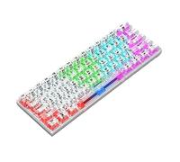 61 Keys Gaming Keyboard Full-Transparent RGB Backlit USB Keyboard For Laptop Desktop Computer Accessories