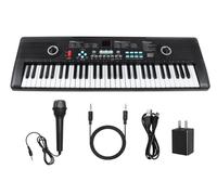 61 keys keyboard piano, Electronic Digital Piano with Built-In Speaker Microphone, Portable Keyboard Gift Teaching for Beginners, electric piano for youth