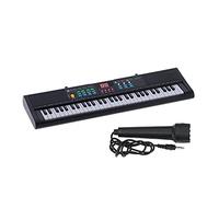 61 Keys Keyboard Piano Multifunctional Keyboard Piano, Electric Piano Instrument Portable Karaoke Device with Microphone USB Cable Electric Piano Musical Instrument Adjustable