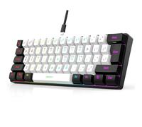 61 Keys Membrane Gaming Keyboard Backlight Wired Key Cable Separation Simple Compact 60 Ergonomic Mechanical Feeling Stable Structure Plug and Play USB-C Connection