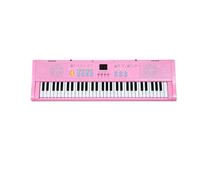 61 Keys Musical Keyboard Professiona Synthesizer Mini Piano For Electronic Organ Music (Color : Pink)