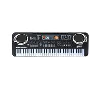 61 Keys Piano Digital Music Electronic Keyboard Key Black Electric Piano With Microphone Keyboard Instrument