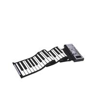 61 Keys Roll Up Piano Keyboard Portable Soft Silicone Electronic Piano With Built-in Speaker LCD Display For Beginners