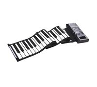 61 Keys Thickened Roll Up Piano Keyboard Portable Electronic Piano With Built-in Speaker LCD Display Portable Electronic Keyboards