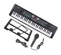 61 Keys USB Electric Piano With Microphone Digital LED Display Built-in Dual Stereo Speakers Keyboard Instrument Portable Electronic Keyboards