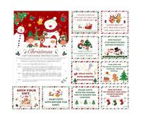 61 PCS Exchange Game Cards, Holiday Present Swap Cards for Adult Family & Coworker Xmas Parties - Festive Party Supplies Set