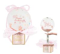 61 PCS Money Balloon Surprise, Upgraded Rose Gold Birthday Money Box Cash Gift Pull, Surprise Money Gift Box, Birthday Party Gifts for All Ages for Women Best Friend Girlfriend Wife Sister