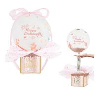 61 PCS Money Balloon Surprise, Upgraded Rose Gold Birthday Money Box Cash Gift Pull, Surprise Money Gift Box, Birthday Party Gifts for All Ages for Women Best Friend Girlfriend Wife Sister
