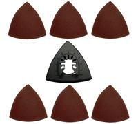 61 Piece Oscillating Multi Tool Delta Sanding Blade Set Compatible with Dremel Fein Multimaster Makita Bosch Etc