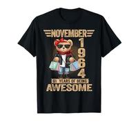 61 Year Old November 1964 Teddy Bear 61st Birthday Women T-Shirt