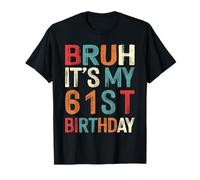 61 Years Old Bday Decorations Retro 61st Birthday T-Shirt