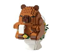 610 Pcs Capybara Building Blocks Set, Mini Animal Bricks, Creative DIY Educational Toy for Stress Relief, Birthday Presents for Adults, Capybara Gifts for Girls Boys, Home Decoration