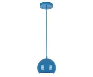61015 One-Light Indoor Pendant, High Gloss Blue Finish