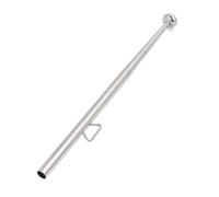 610mm Boat Flag Pole, Marine Grade 316 Stainless Steel Rail Mount Flag Pole, High Speed Stable Flag Holder for Yacht RV Fishing Boat with Rust Resistant Design (Large Ball Head 25mm / 1in)