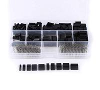 610Pcs 2.54MM Housing Connector Kit Female Male Terminal Jumper Wire Crimp Pins Adaptor Assortment Kit
