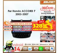 6115 Carplay Android 14 Car radio For Honda ACCORD 7 2003-2007 Autoradio Multimedia player GPS 360 Camera Screen by Snapdragon P2 CP-4Core-2G32G