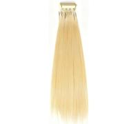 #613,10 in/25cm,6d2 Hair Extensions - No Trace Real Human Hair 6D 2nd Generation Human Hair for Salon, 5 Bundles, 6D Blonde Human Hair Extensions for 6D Hair Extensions Machine