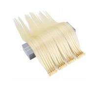 #613,20in/50cm,6D-2 Hair Extensions Blonde, 5-Pin No-Trace Hair Extensions, Quick Can Be Dyed/Bleached for Hair Extension Machine, 6D Tip Hair Extensions for Salon, #613 40g