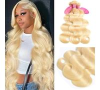 613 Brazilian Body Wave Hair 12A Brazilian Hair 613 Body Wave 4 Bundles (20 22 24 26 Bundles Virgin Human Hair Unprocessed Mink Hair Wet Human Hair