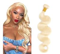 #613 Bundles Human Hair Body Wave Blonde Human Hair Bundles 8A Grade Brazilian Virgin Human Hair Bundles 1 Bundle 100 g Body Wave Bundles Human Hair 18 Inches
