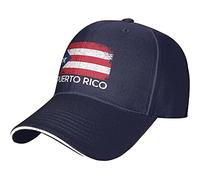 614 Baseball Cap Puerto Rican Flag Vintage Puerto Rico Gift Trucker Caps Unisex Mesh Cap Classic Sport Cap for Outdoor Men Golf