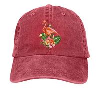 614 Men Women Sports Hat Flamingo Plain Hat Daily Sun Visor Hat Plain Ball Cap for Tennis Travel Boys