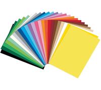 folia Photo Mix, 300 g/m Sheets, Assorted in 25 Different Colours, for Crafting and Creative Designing of Cards, Window Pictures and for Scrapbooking, DIN A5, 50 Blatt